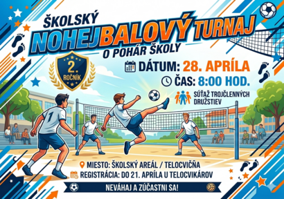 ⚽ Druhý ročník školského nohejbalového turnaja!
