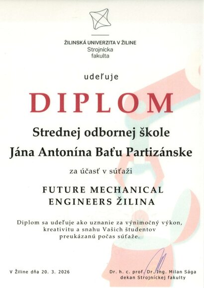 Potvrdenie špičkovej úrovne našej školy: Žilinská univerzita ocenila našu kvalitu